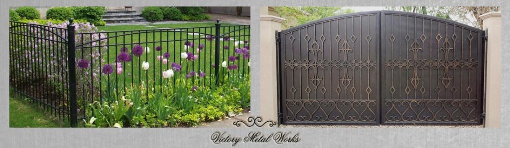 How To DIY Install A Wrought Iron Fence 1024x298 