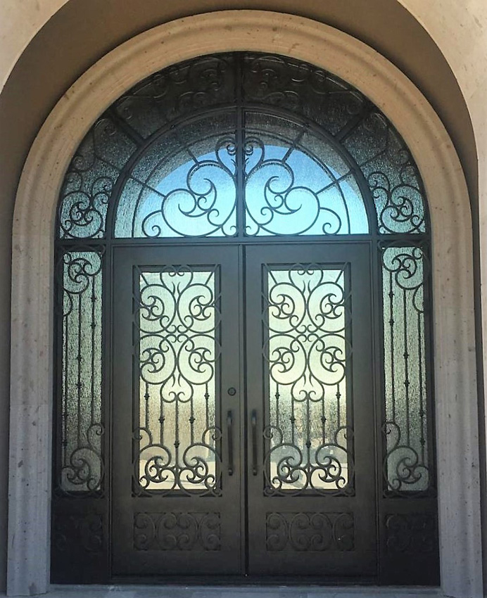 Iron Double Entry Doors With Sidelights Scottsdale, AZ - VMW