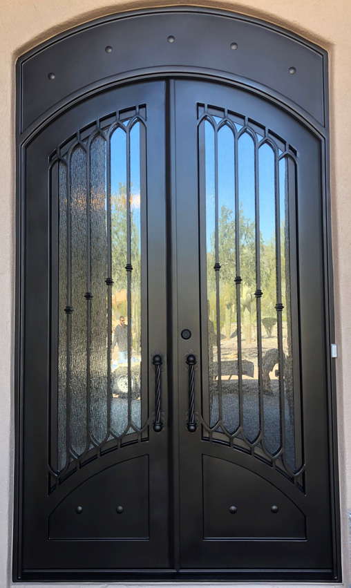 Iron Double Entry Doors With Sidelights Scottsdale, AZ - VMW
