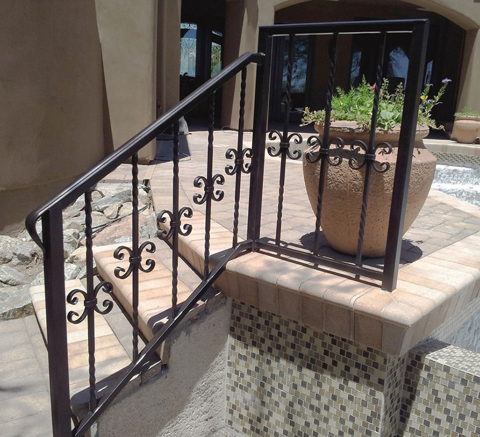 Custom Wrought Iron Stair Railings & Fencing - Scottsdale, Phoenix, Mesa