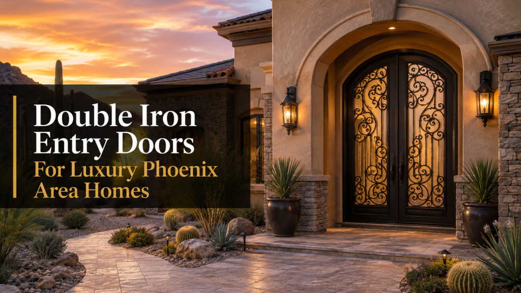 Double Iron Entry Doors For Luxury Phoenix Area Homes