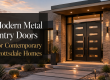 Modern Metal Entry Doors For Contemporary Scottsdale Homes