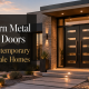 Modern Metal Entry Doors For Contemporary Scottsdale Homes