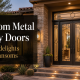 Custom Metal Entry Doors With Sidelights And Transoms