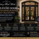 Iron Entry Doors With Sidelights and Transoms in Silverleaf