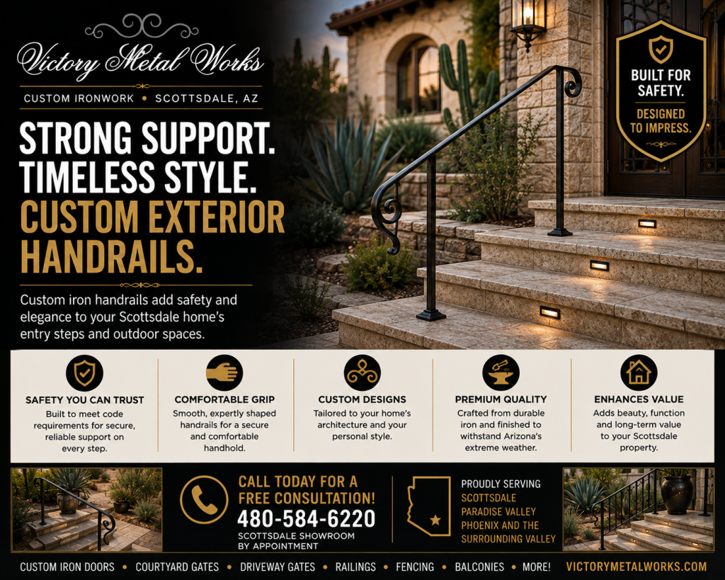 Custom Exterior Handrails for Scottsdale Homes