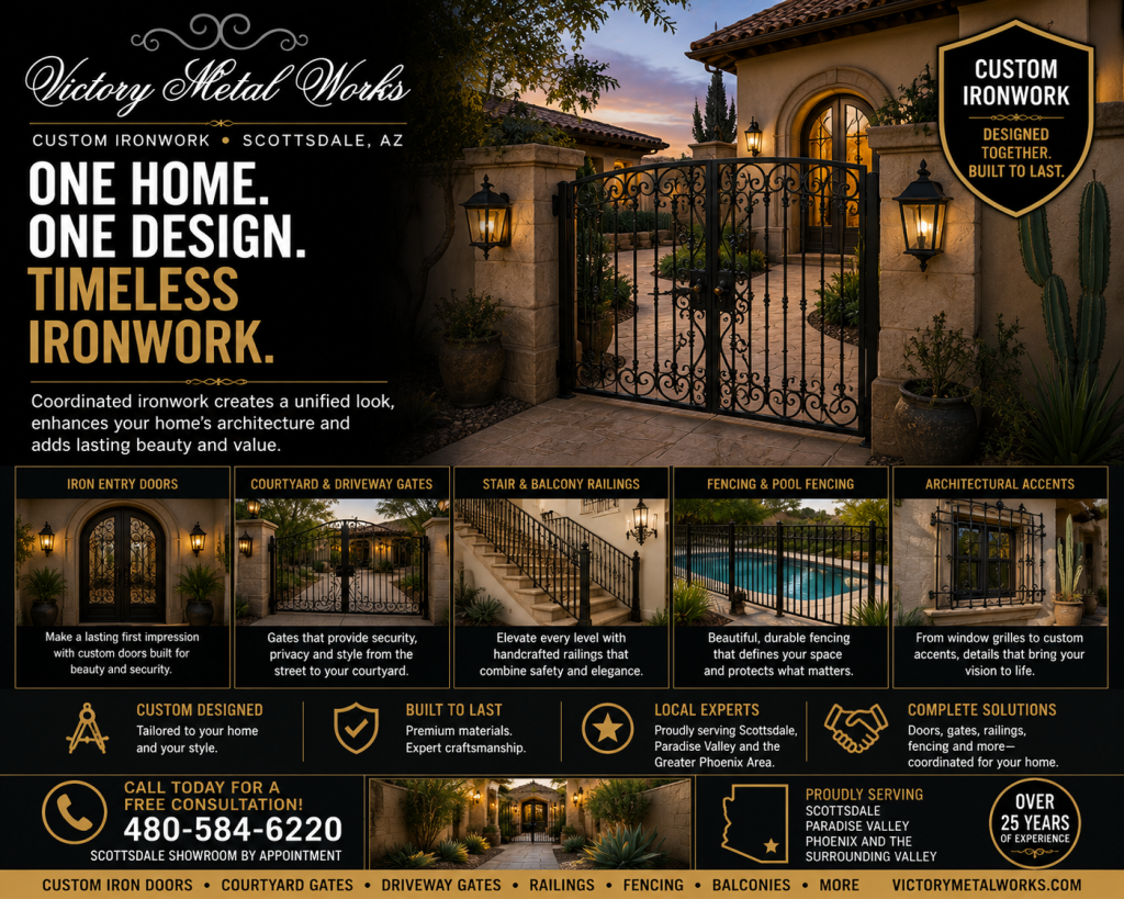 Coordinate Custom Ironwork Across an Arizona Home